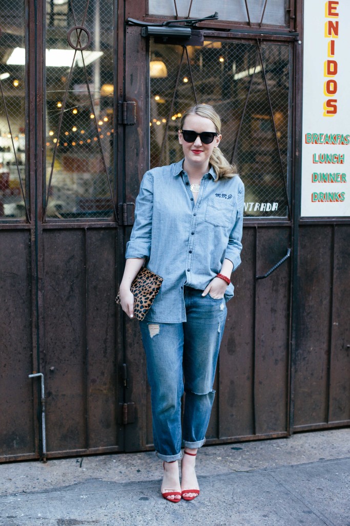 Meghan Donovan I styling denim on denim