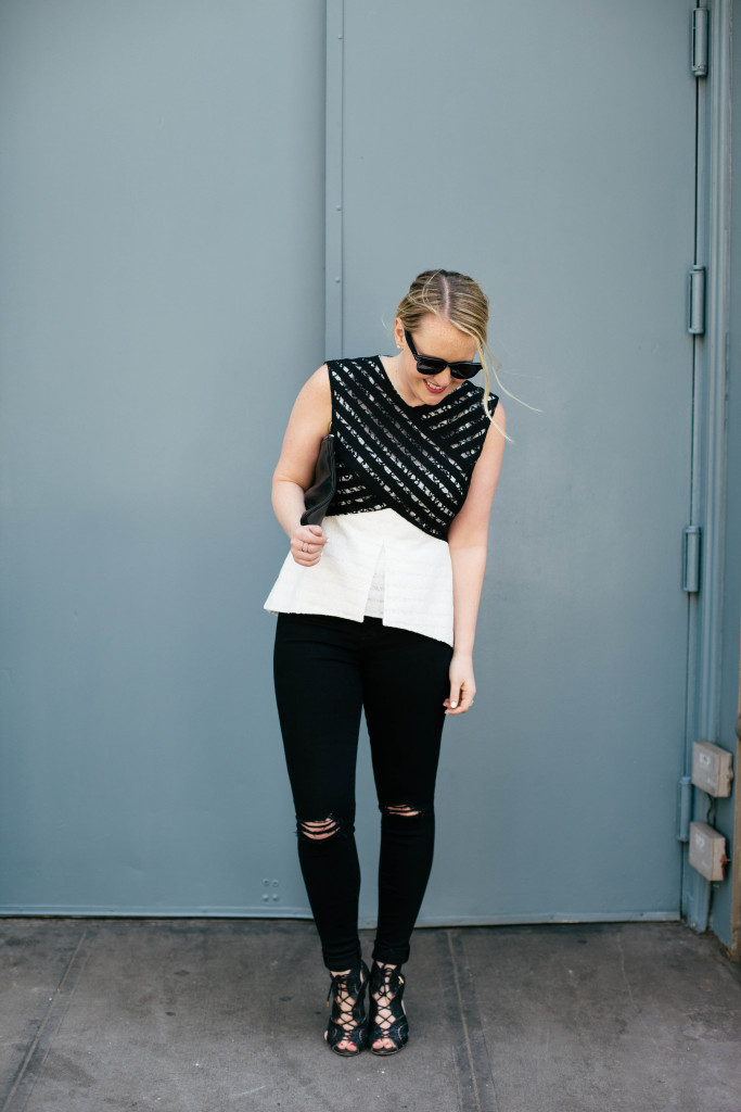 meghan donovan I wit & whimsy I distressed black denim