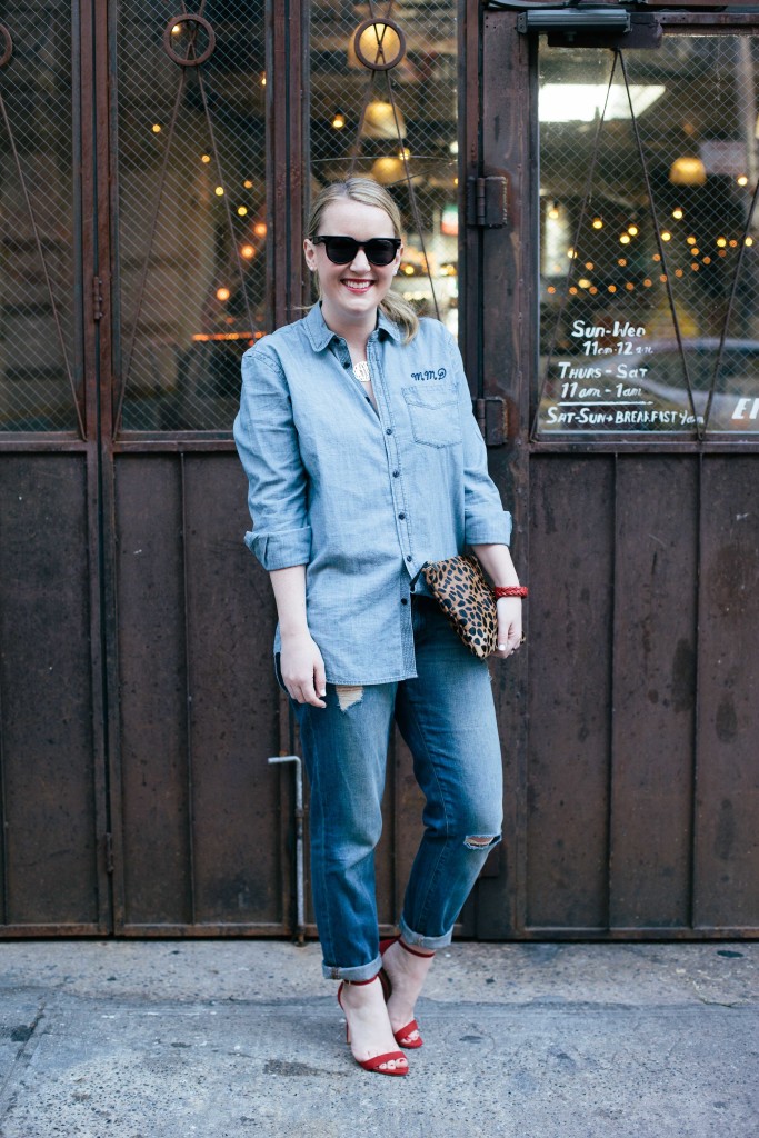 wit and whimsy I how to style boyfriend jeans