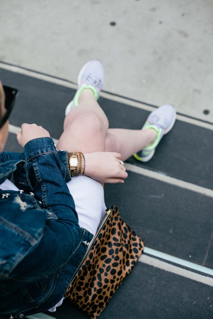 wit & whimsy I sneakers and a dress