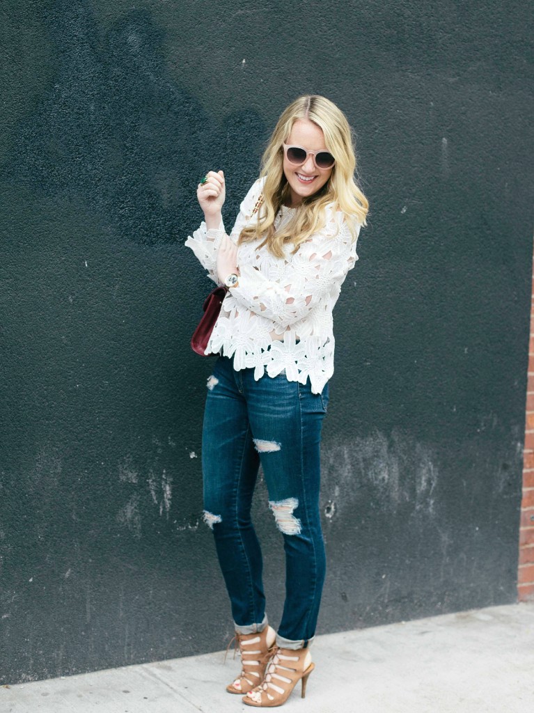 wit & whimsy I lace sleeves