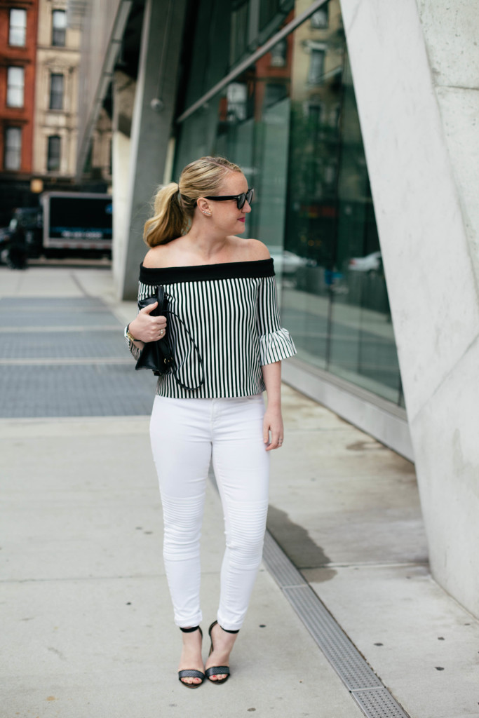 wit & whimsy I rebecca minkoff top I j brand jeans