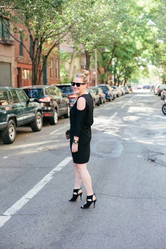 wit & whimsy I tibi cut out dress I aquazzura heels