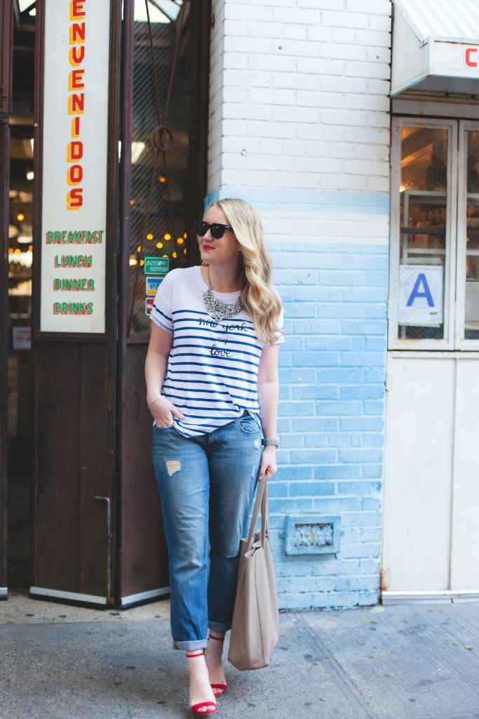 wit & whimsy I madewell x sezane tee