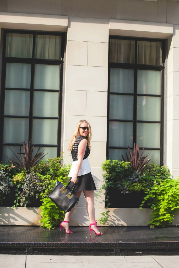 bcbg top I jcrew skirt I wit & whimsy
