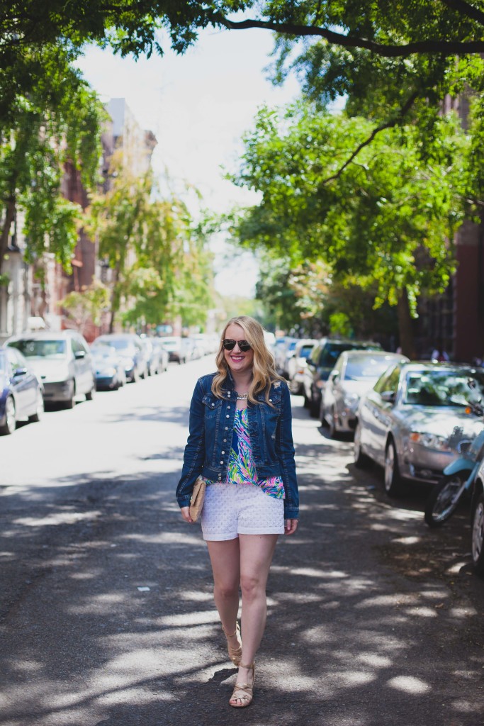 lilly pulitzer top I club monaco shorts I wit & whimsy