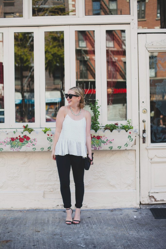 wit & whimsy I east village I silk top and denim