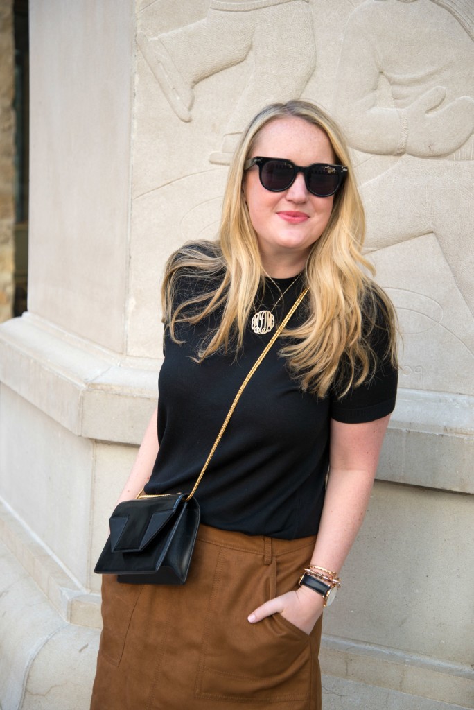 Everlane Sweater I Hinge Skirt I wit & whimsy