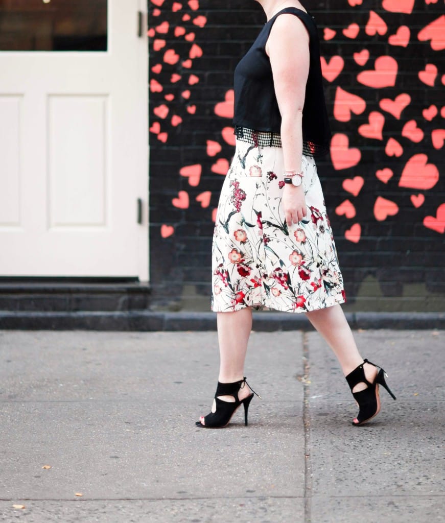 wit & whimsy I midi skirt in soho