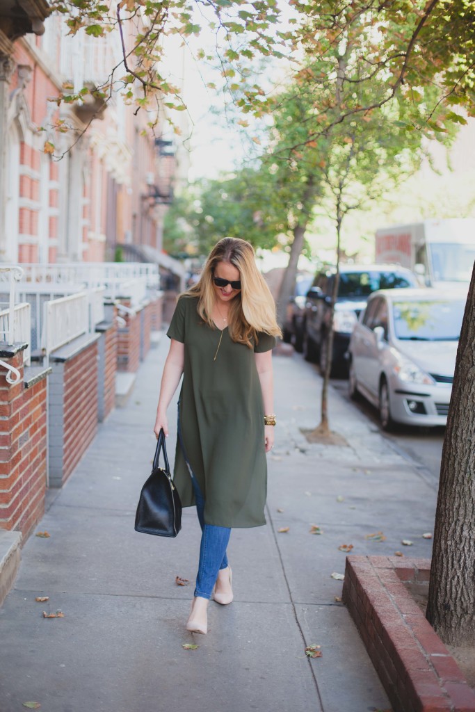 asos side split hem tee I wit & whimsy