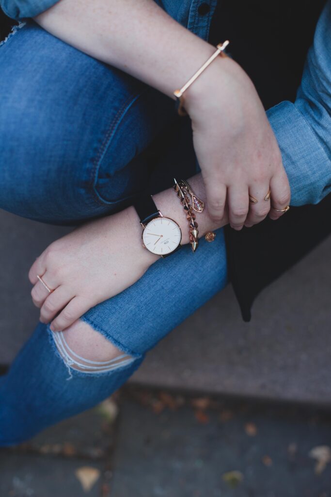 Denim and Daniel Wellington Watch I wit & whimsy