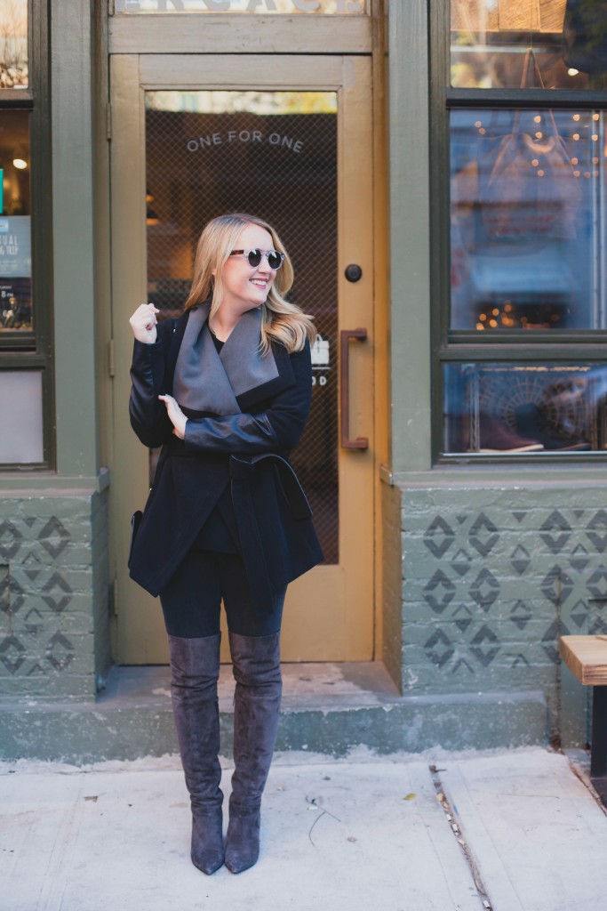 Gray Over the Knee Boots I wit & whimsy