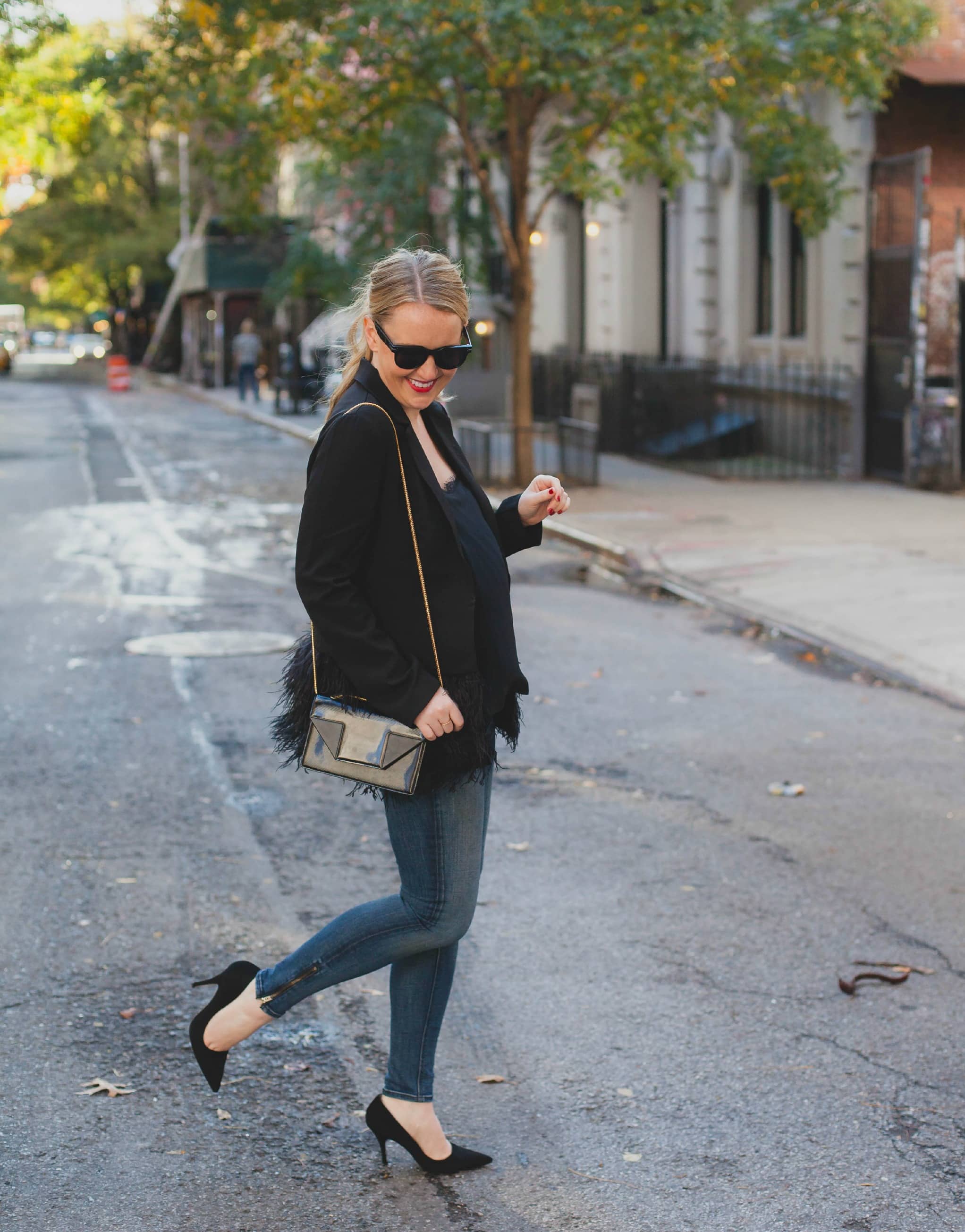 Feather Blazer I Wit & whimsy