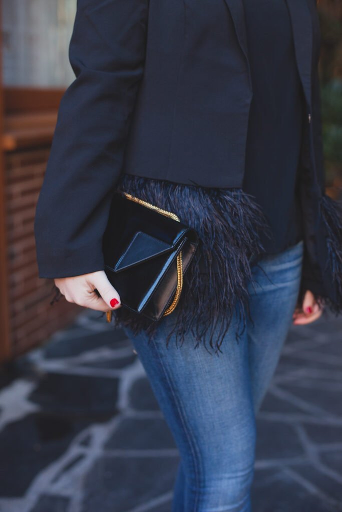 Feathers + YSL I wit & whimsy