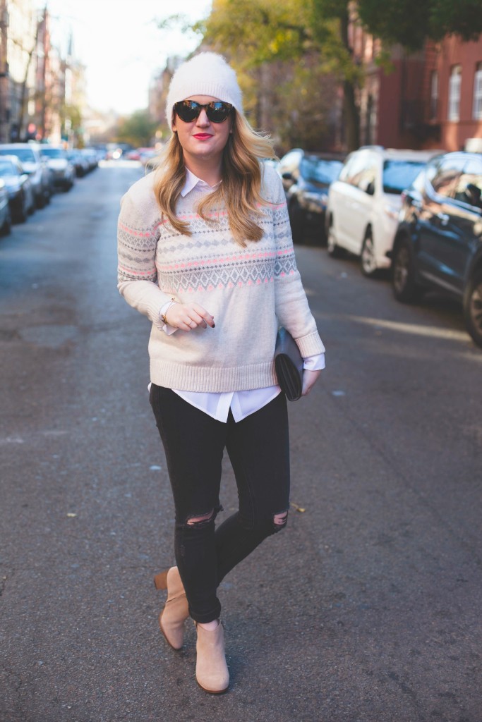 wit & whimsy I Fair Isle Gap Factory Sweater
