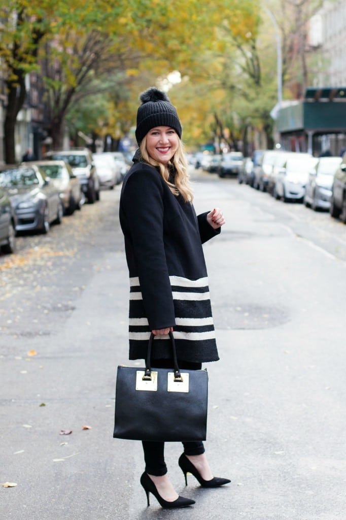 Contrast Stripe Coat I Meghan Donovan