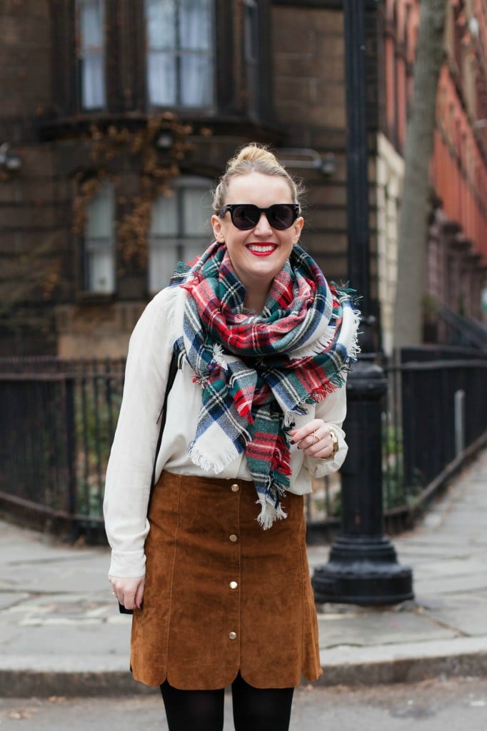 Plaid Blanket Scarf