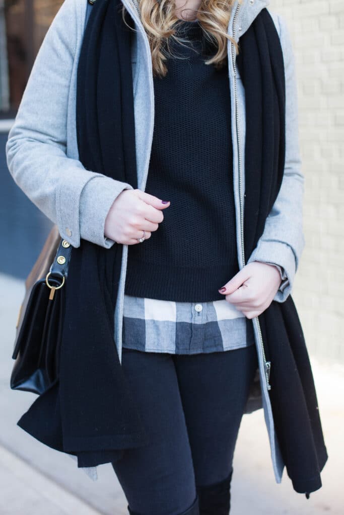 Layered in Black and Gray