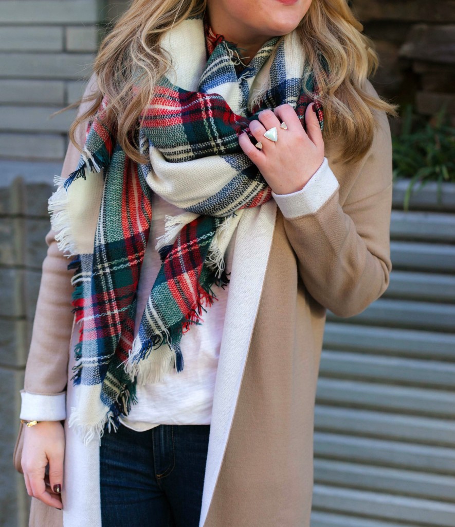 Plaid Blanket Scarf