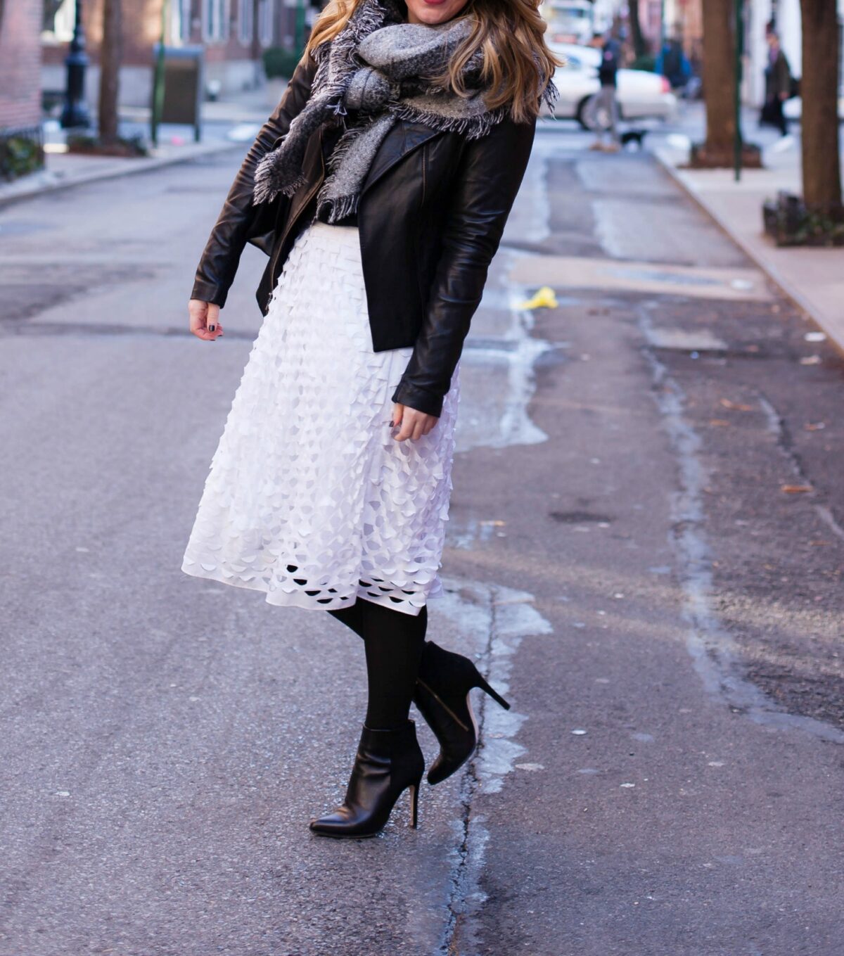 Styling a Midi Skirt in Winter