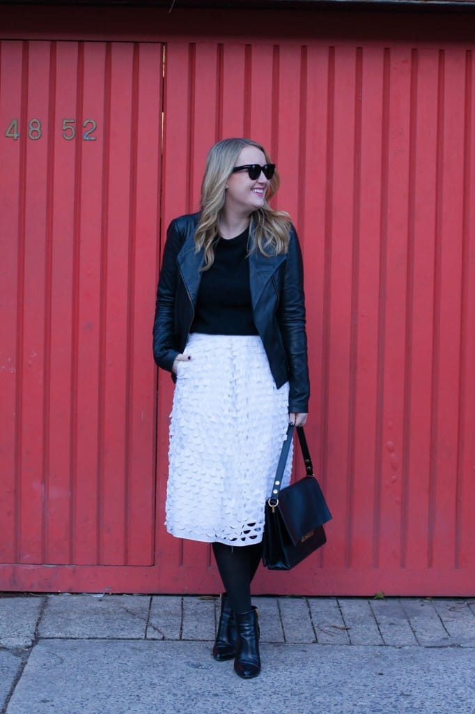 Vince Leather Scuba Jacket
