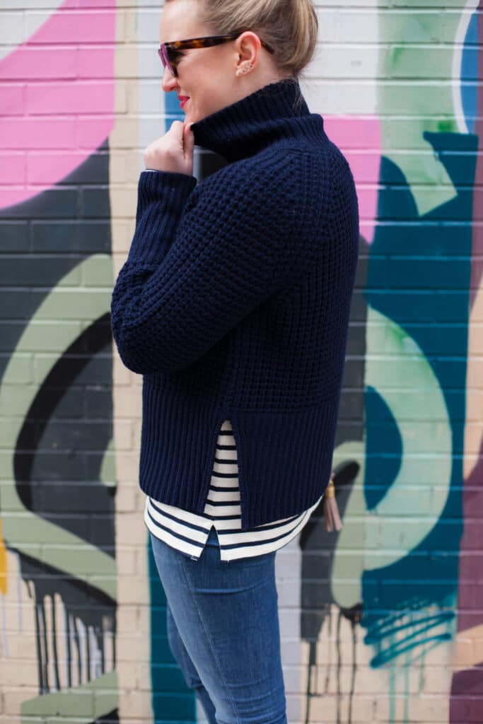 Waffle Knit Turtleneck @Meghandono