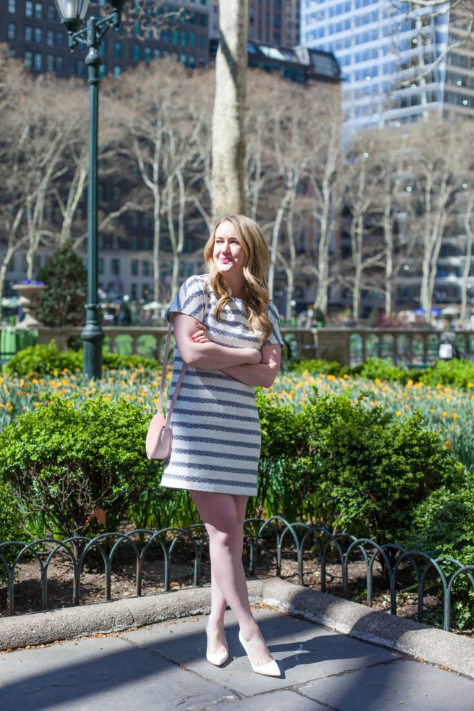 Summer Tweed Dress I White Pumps