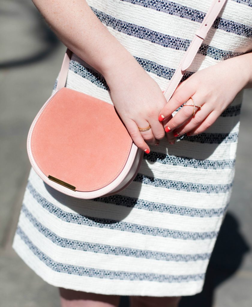 Cuyana Saddle Bag in Rose