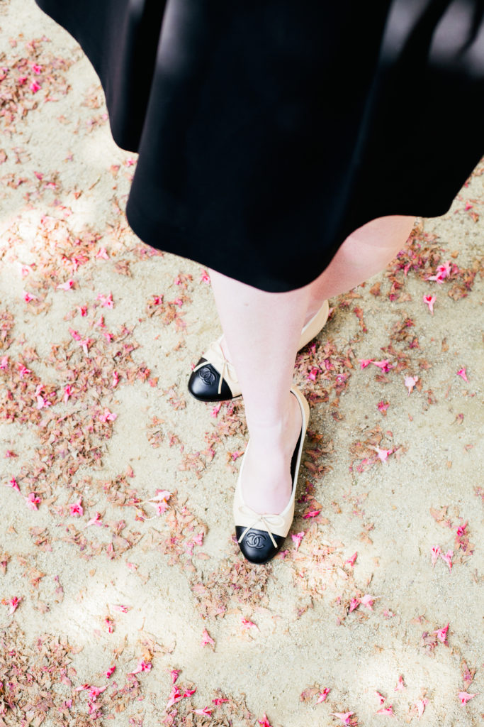 Chanel Two Tone Ballet Flats
