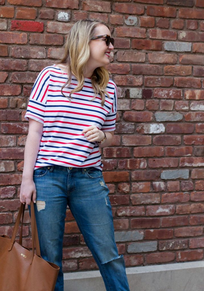 Slouchy Stripe Tee I wit & whimsy