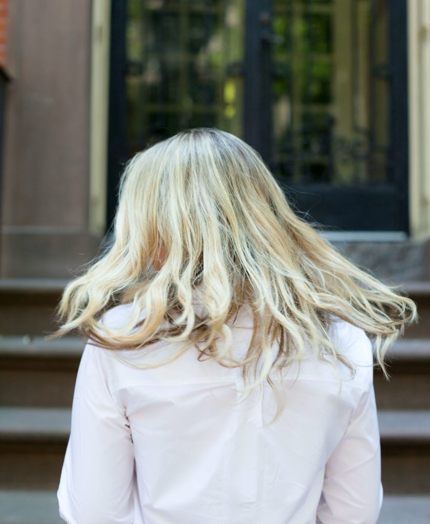 Blonde Hair Flip