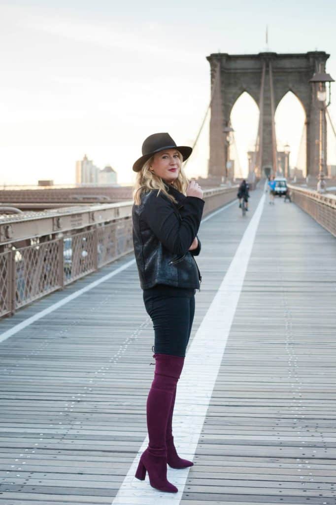 Black and Burgundy on Meghan Donovan