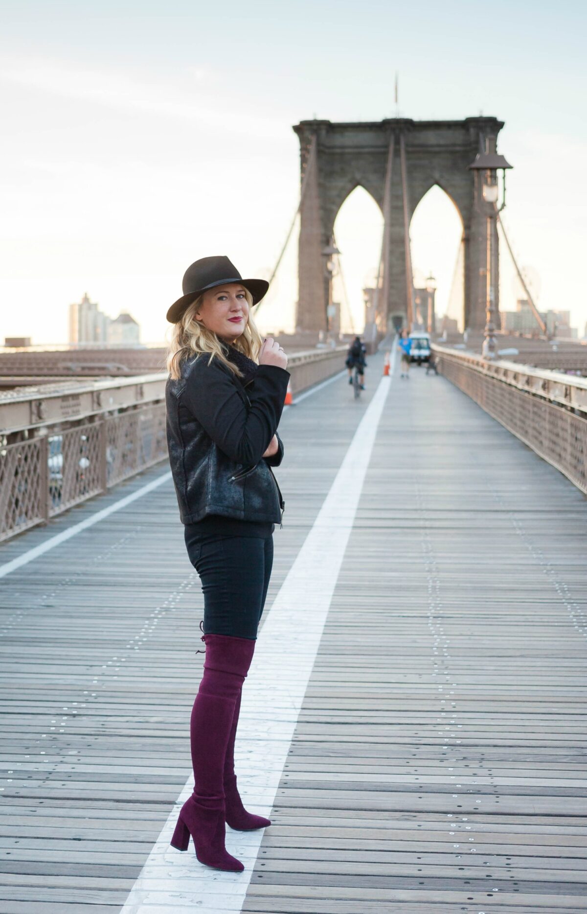 Black and Burgundy on Meghan Donovan