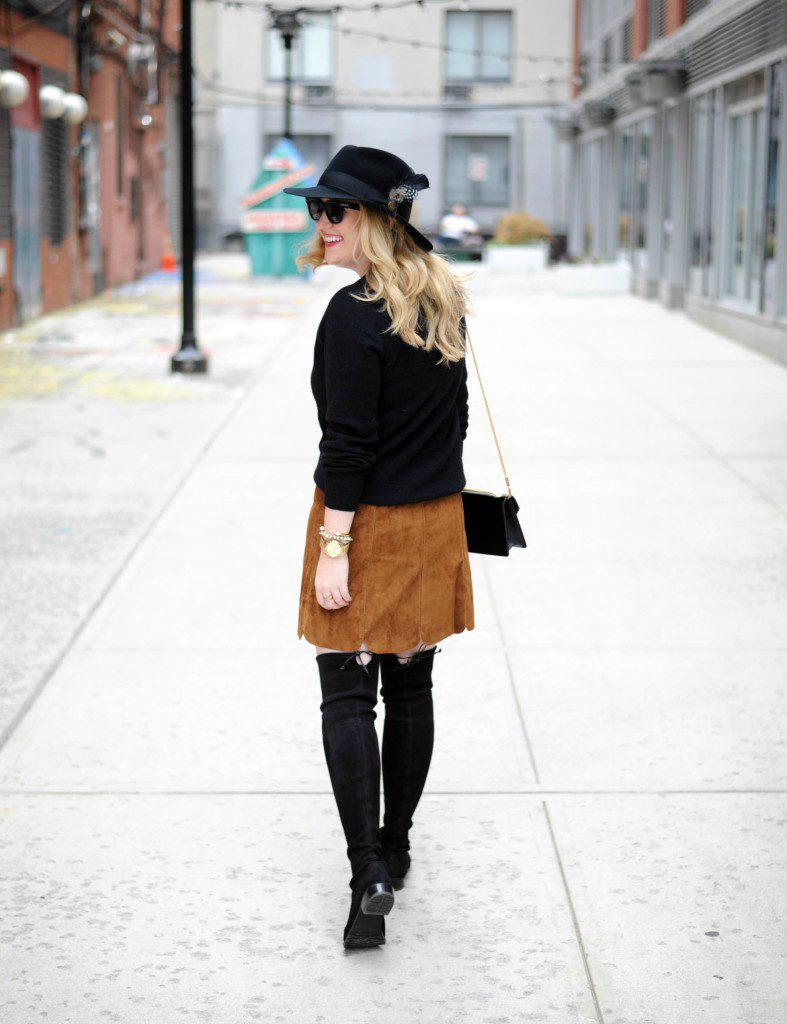Suede Skirt