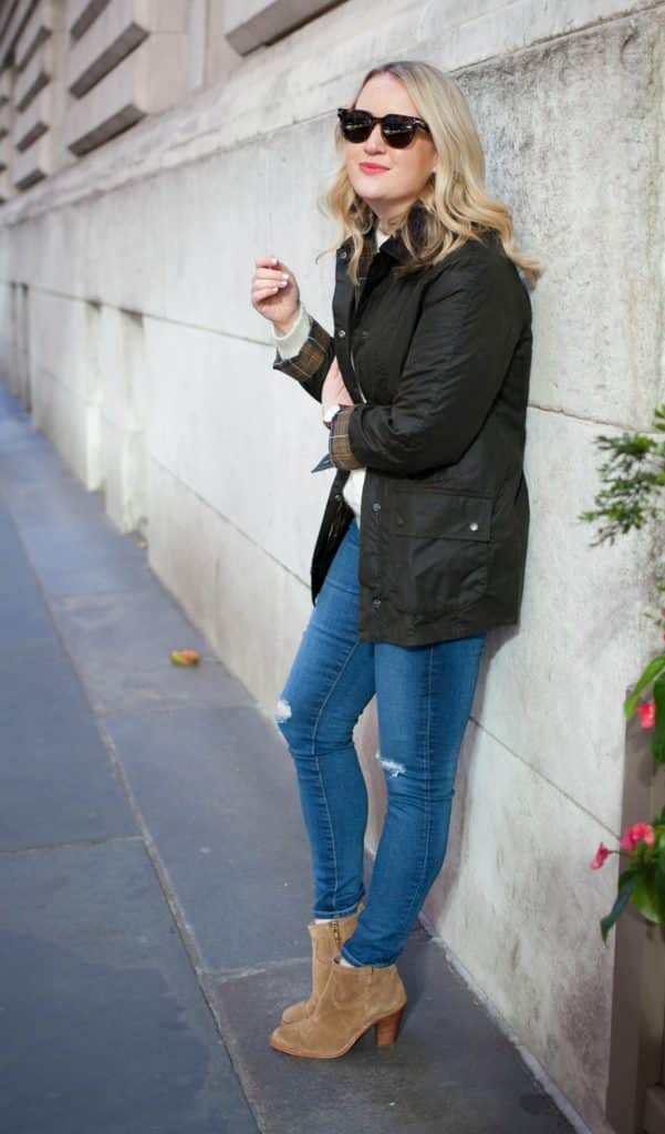 Barbour Jacket on Meghan Donovan of wit & whimsy