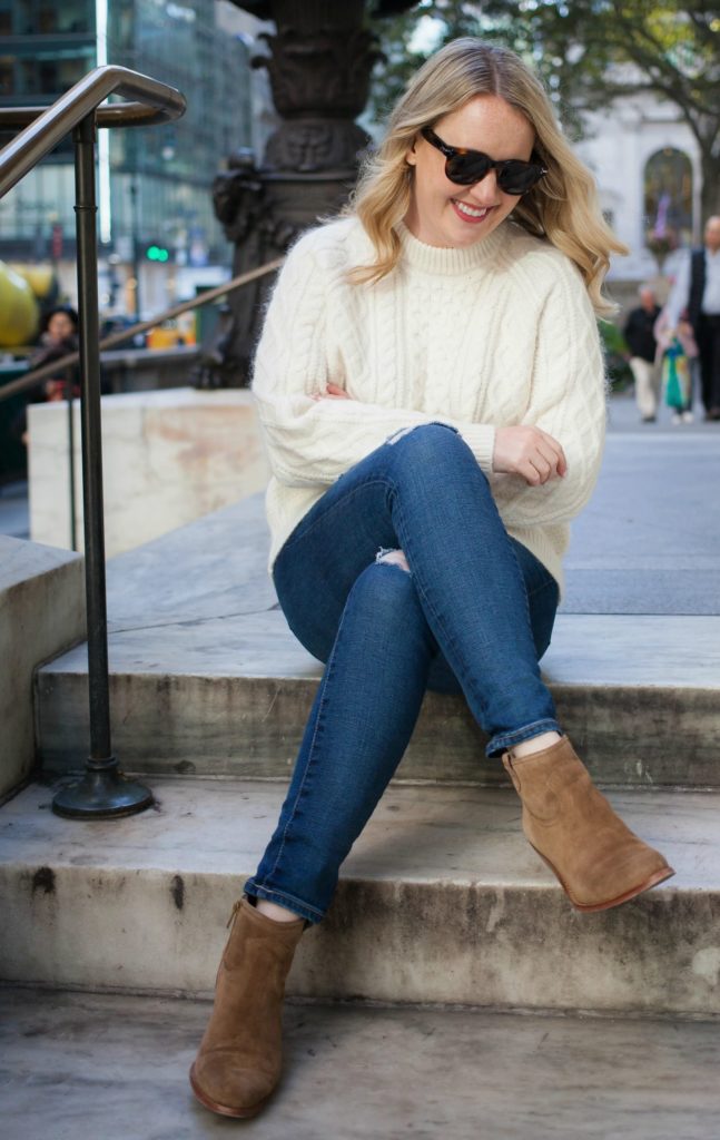 Cable Knit Sweater @meghandono