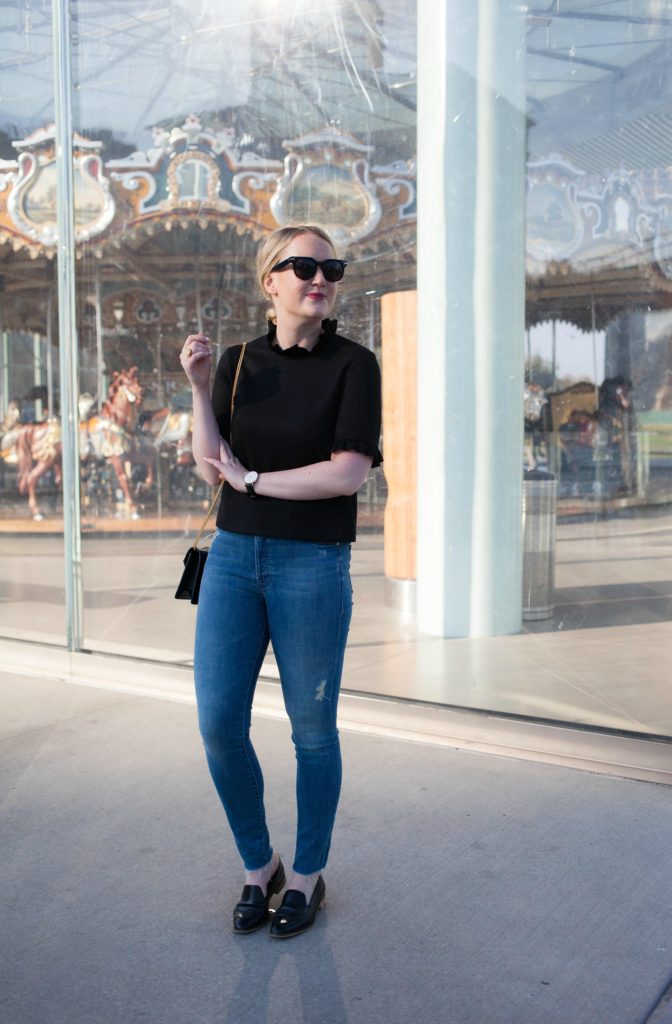 @meghandono I ruffle top and jeans