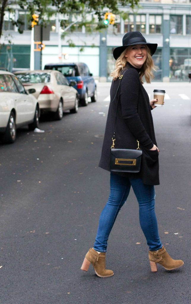 Oversized Cardigan I Booties