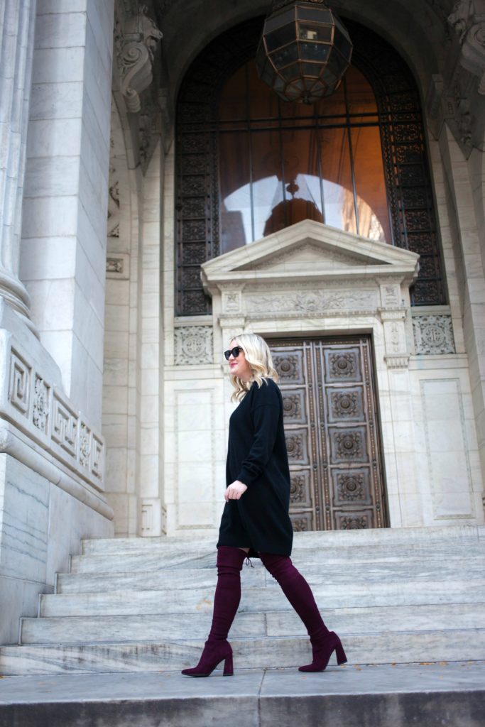 Stuart Weitzman Highstreet Boots on blogger Meghan Donovan