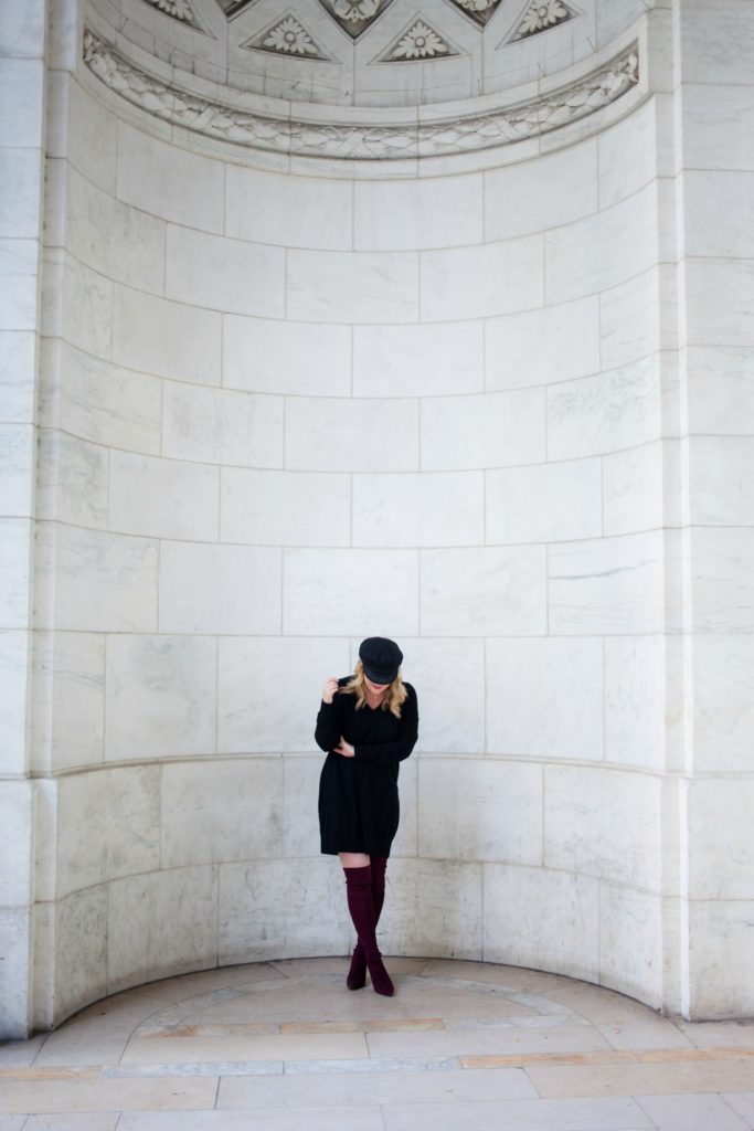 Stuart Weitzman Highstreet Boots on blogger Meghan Donovan