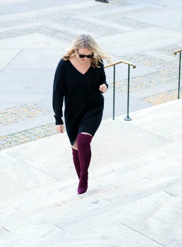 Stuart Weitzman Highstreet Boots on blogger Meghan Donovan