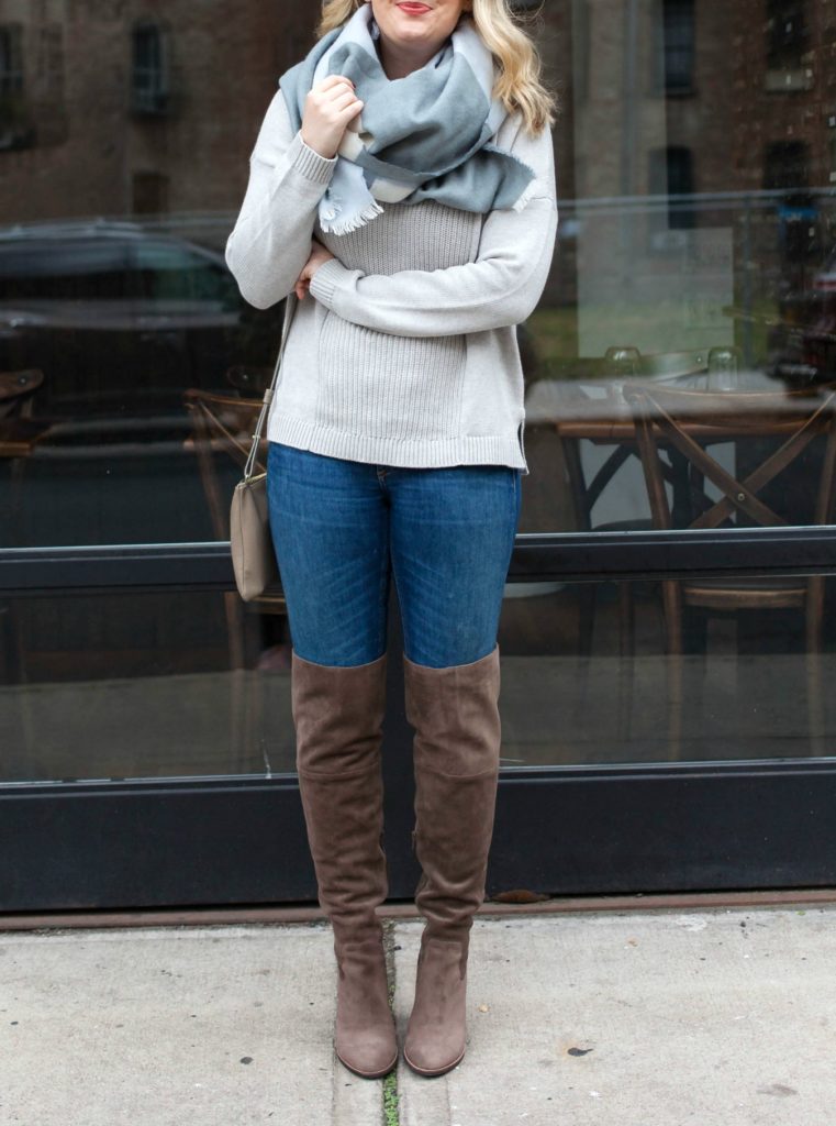 Cozy Knits and Over the knee boots