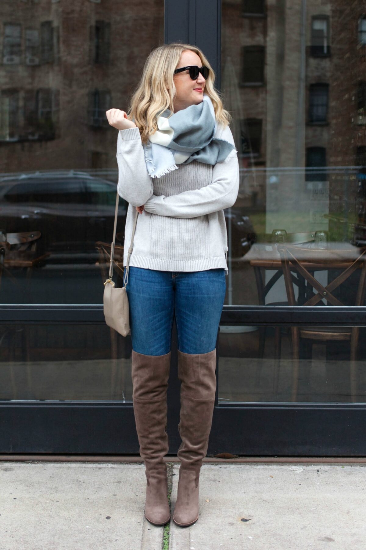 Cozy Knits and Over the knee boots