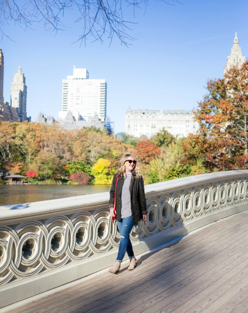 Barbour Jacket and Striped Jacket on Meghan Donovan of wit & whimsy