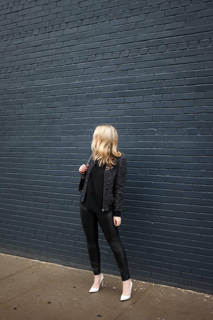 Styling Faux Leather Leggings I wit & whimsy