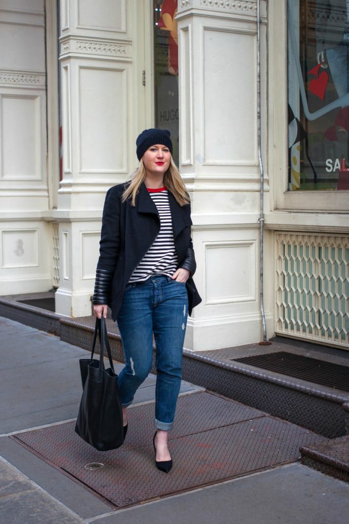 Styling Pumps with Boyfriend Jeans