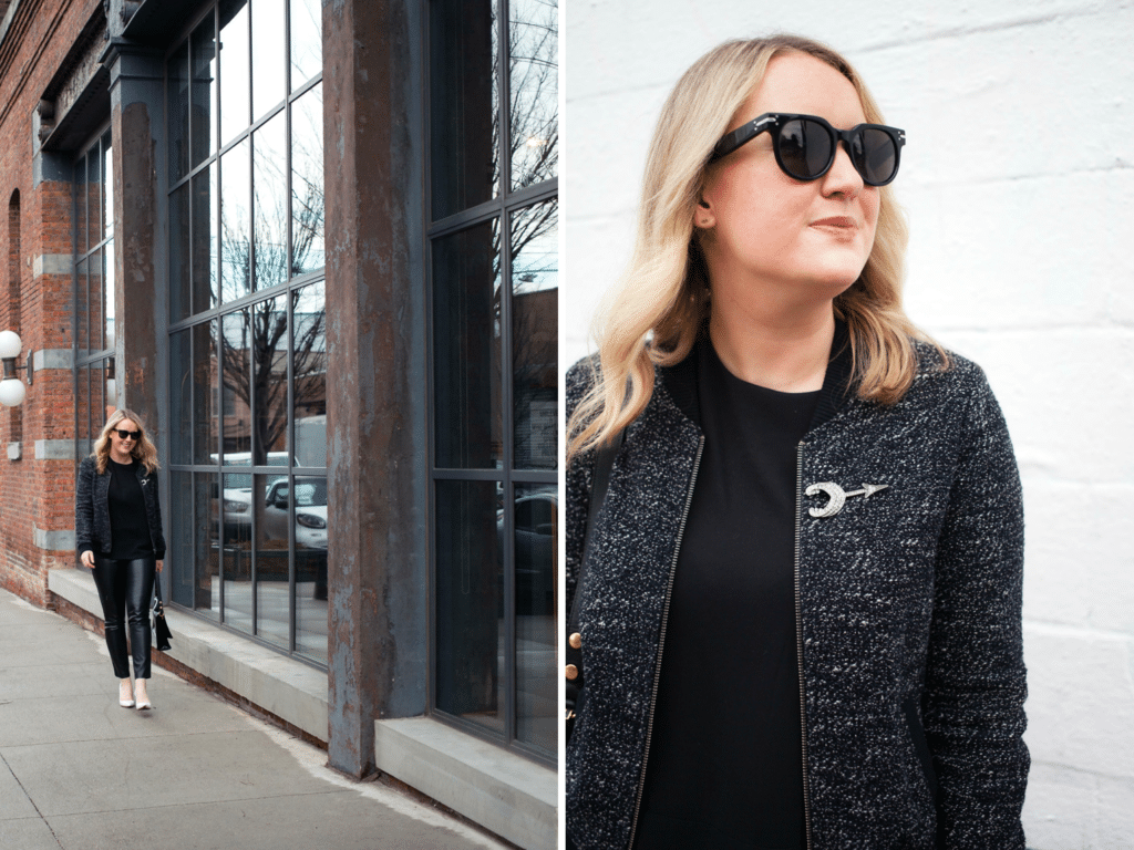 Styling Faux Leather Leggings I wit & whimsy