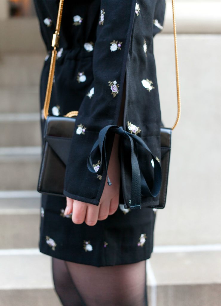 Meghan Donovan of wit & whimsy wears a Club Monaco romper