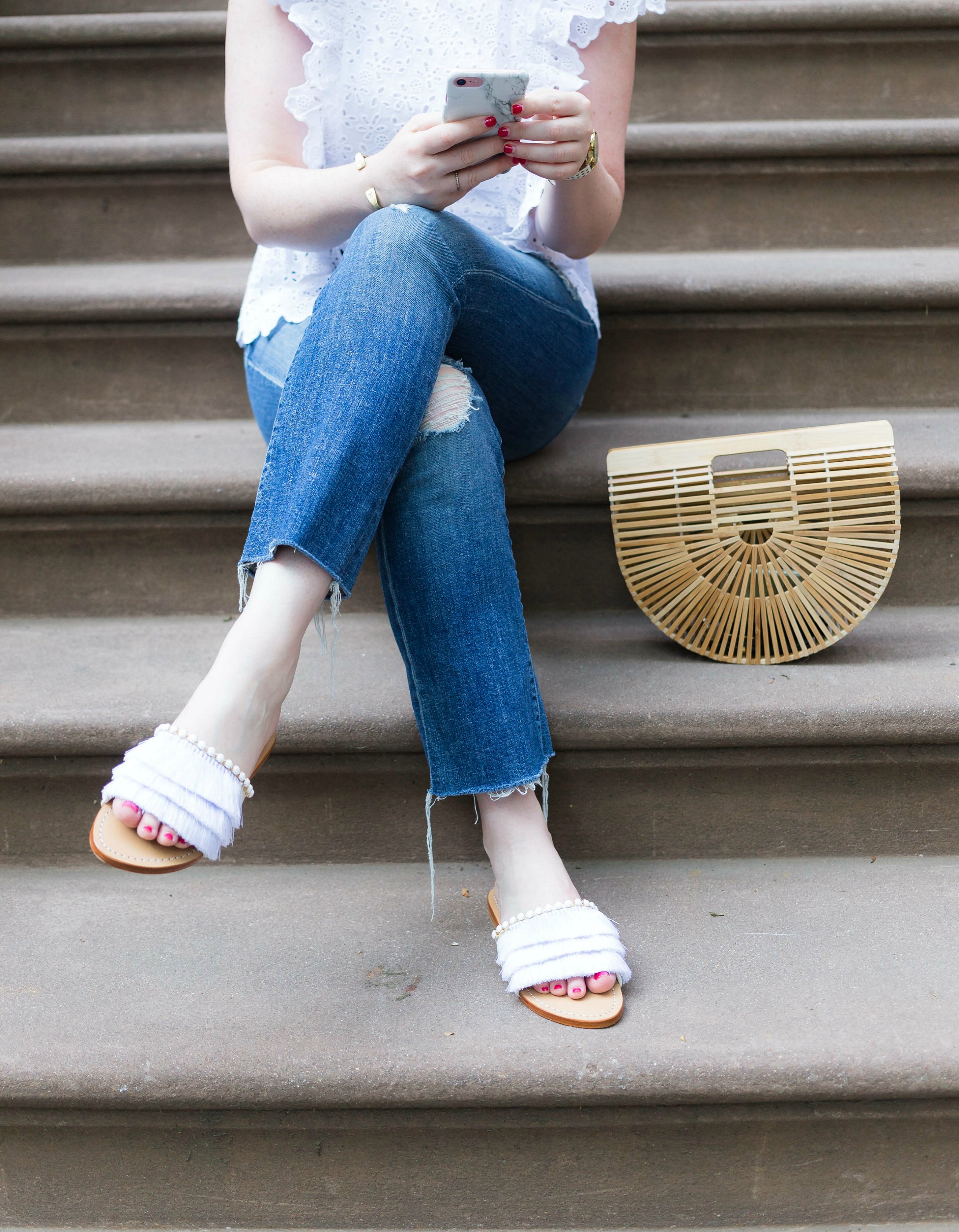 Anthropologie Fringe Slides | a bunch of things i own that are on sale