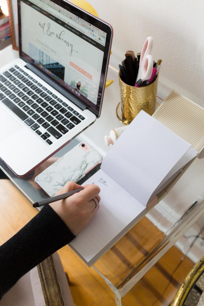 Meghan Donovan of wit & whimsy's morning routine